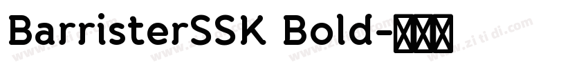 BarristerSSK Bold字体转换